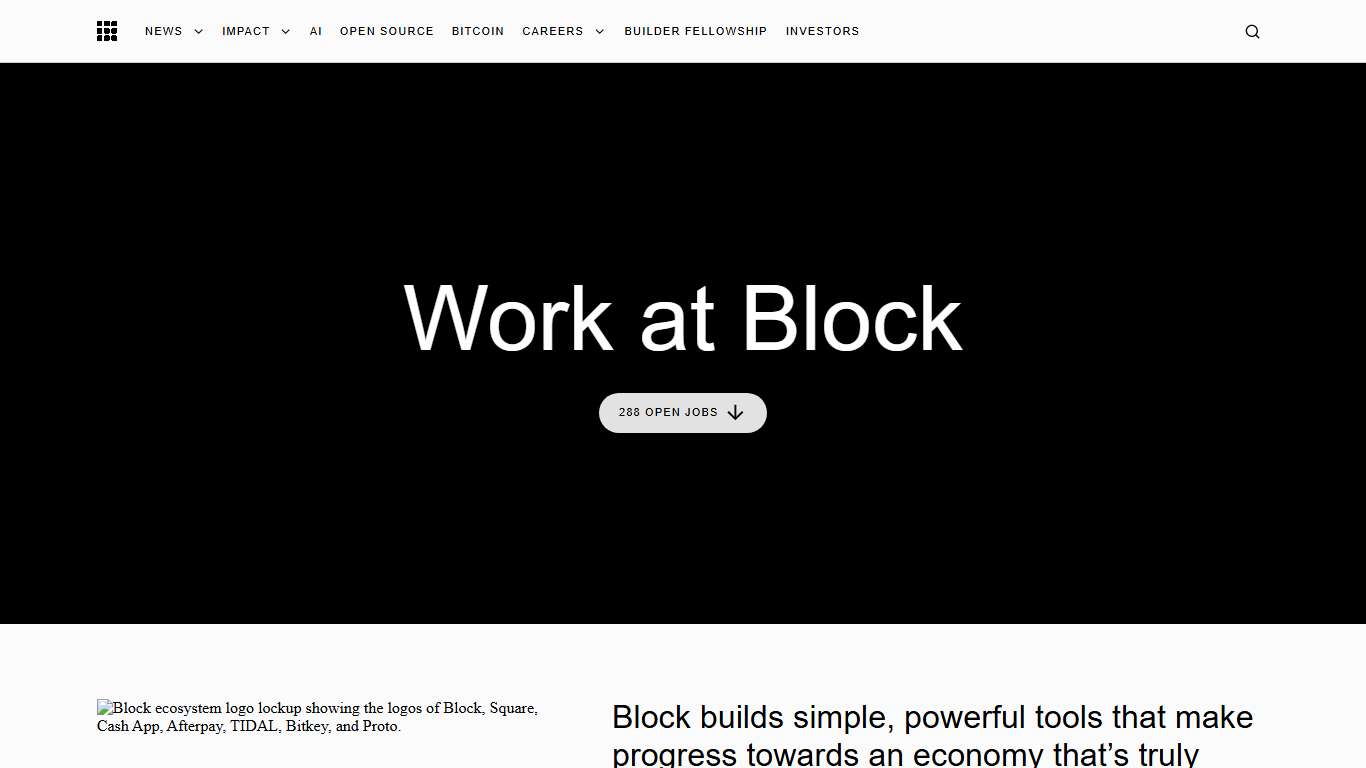 Block - Careers | What do you want to build?